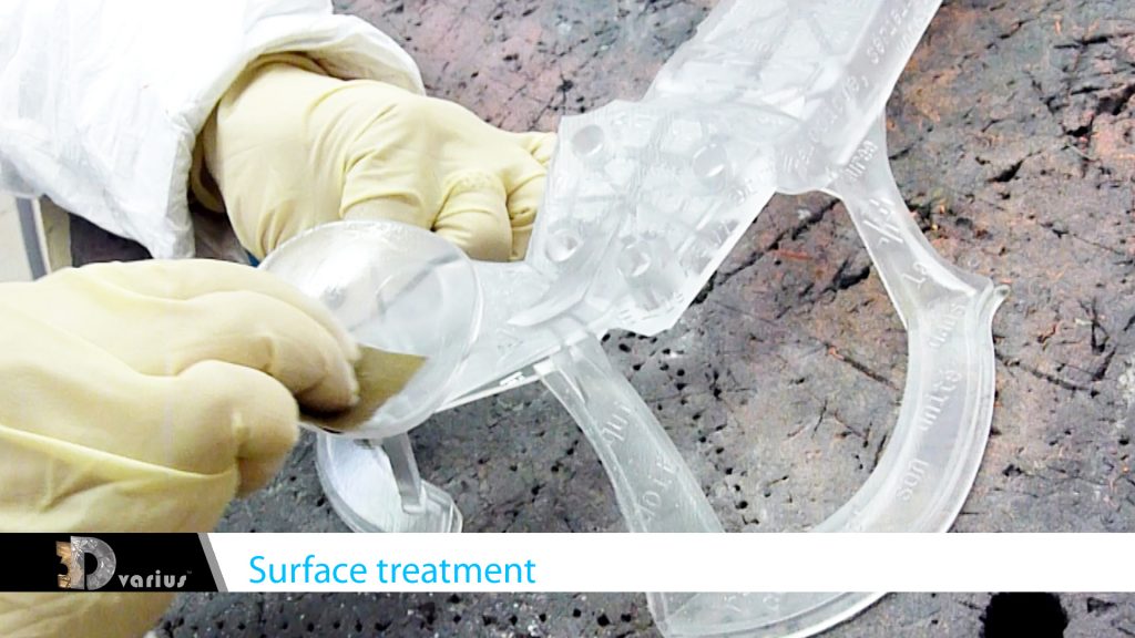Surfaces treatment on a 3Dvarius