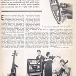 Artículo de Radio-Craft sobre el violín eléctrico de Victor A Pfeil