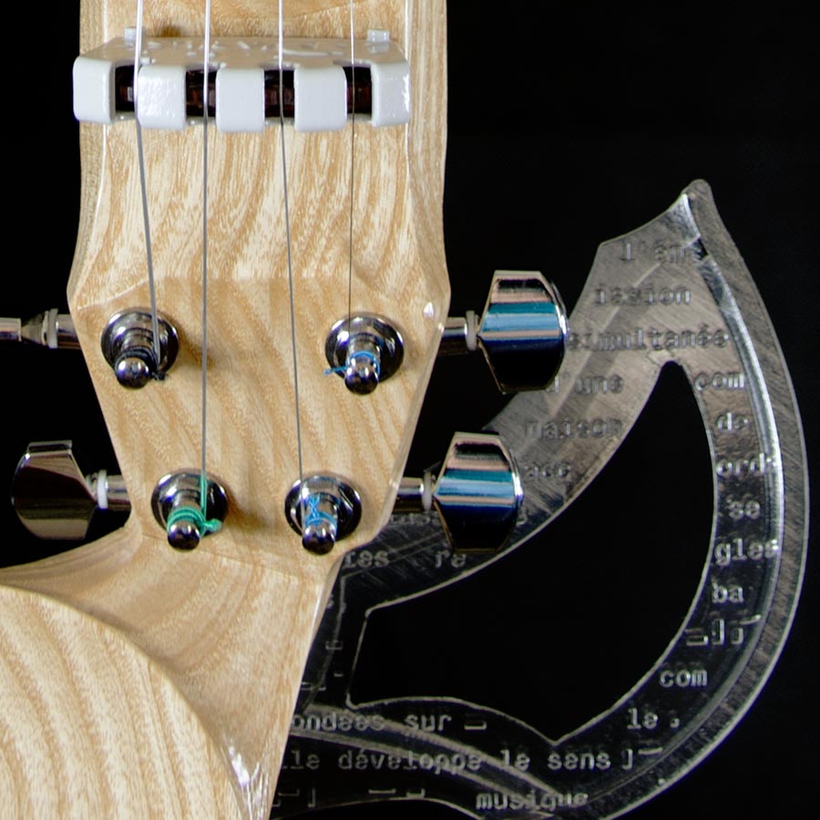 Bottom of an equinox electric violin