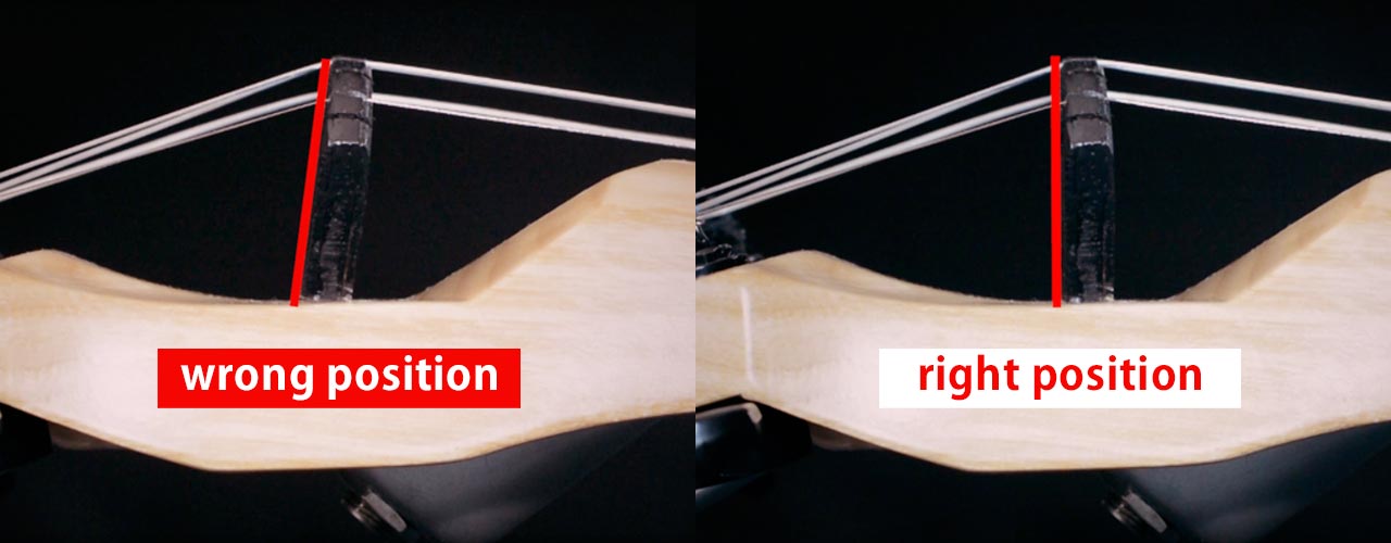 straightening a violin bridge