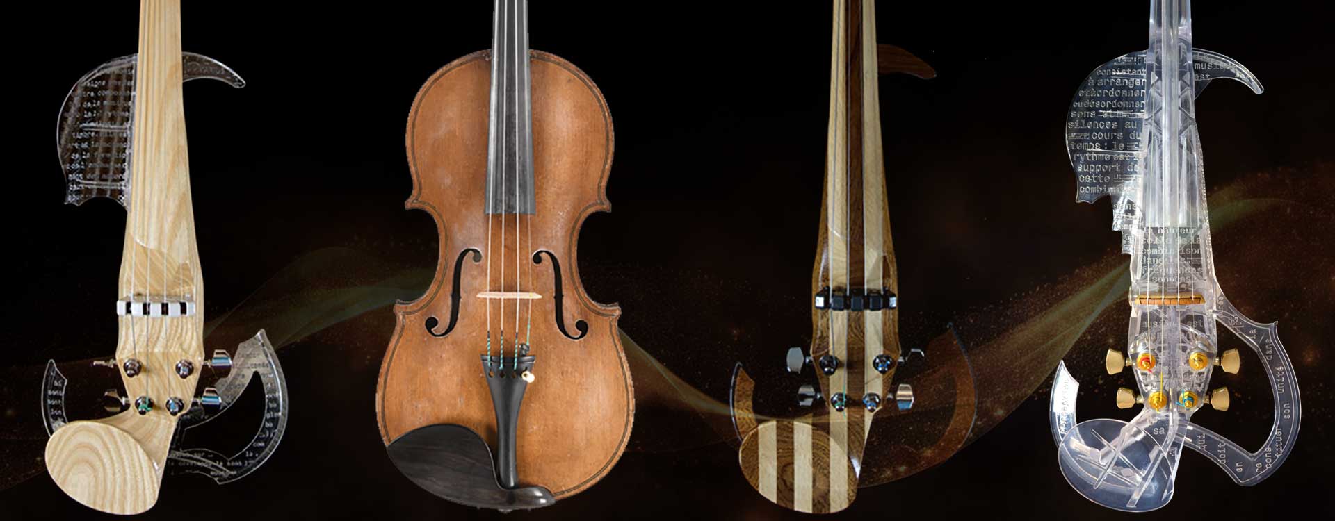 Comparison between an acoustic and electric violin