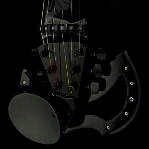 6 strings black electric violin