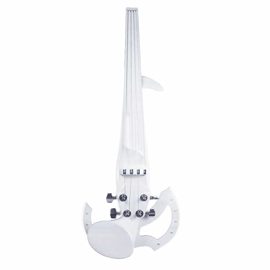 White Colored Line electric violin