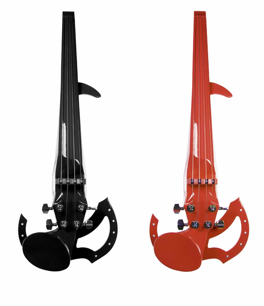Negro y rojo Line Colored violines