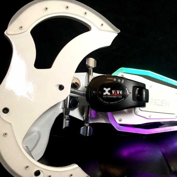 Xvive wireless system on an electric violin