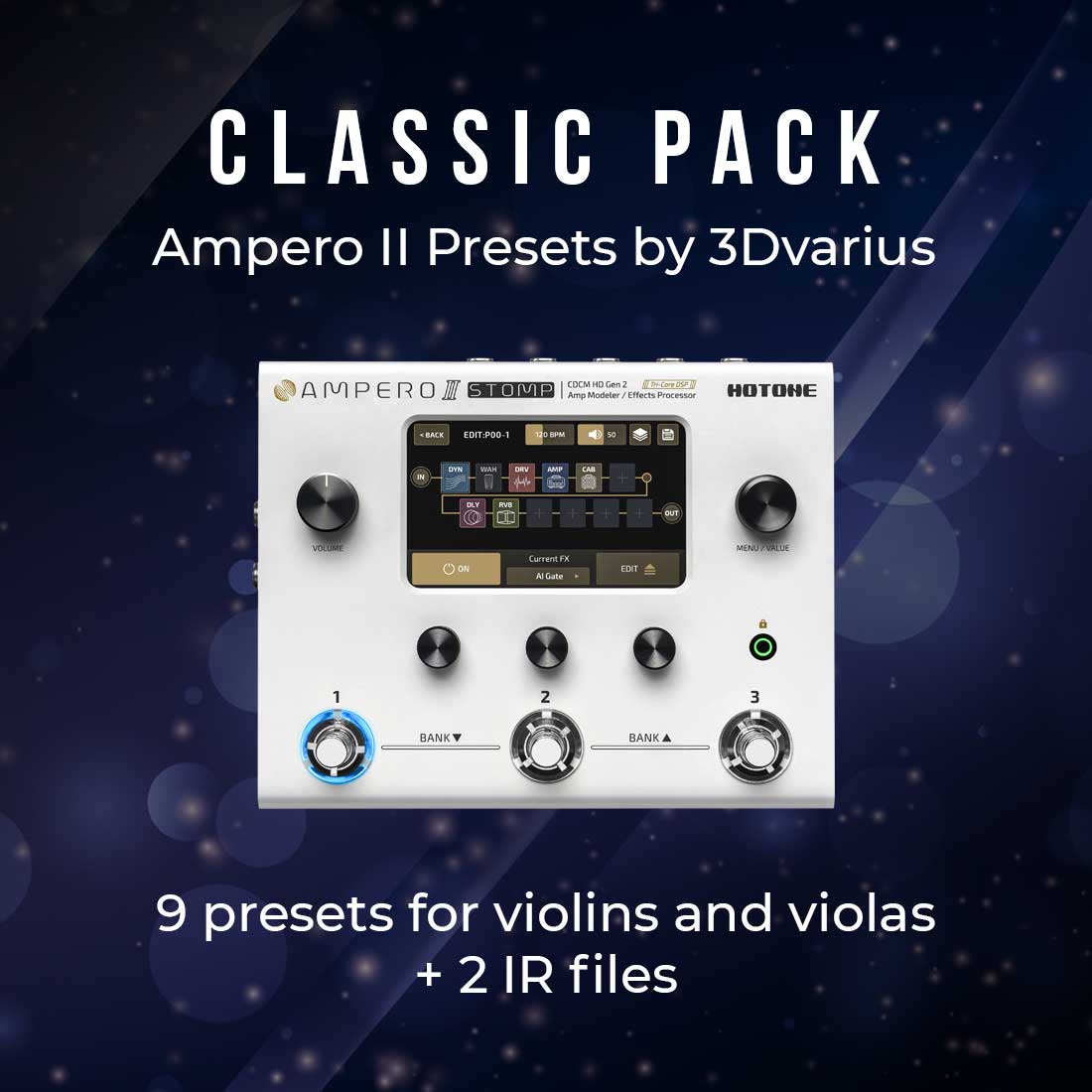 Classic presets for violin and viola on the Ampero II Stomp