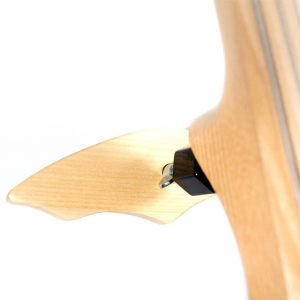 Chest support on the tripod for the electric cello