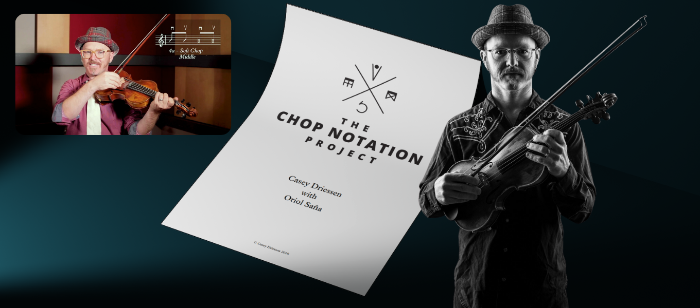 The chop notation by Casey Driessen and Oriol Saña